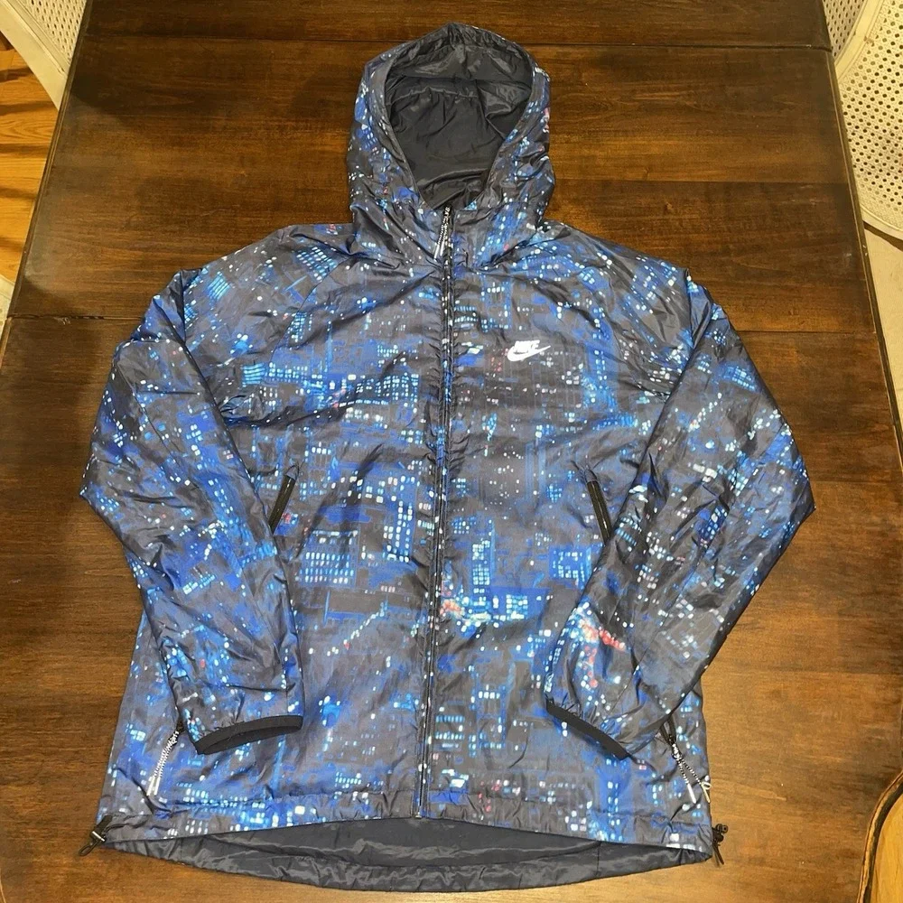 Nike Men's City At Night Reversible Jacket Size Large Running Jacket